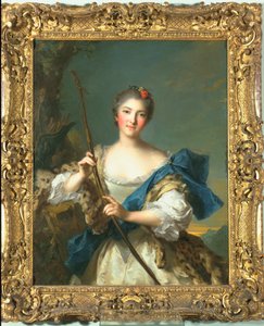 Mademoiselle de Migieu como Diana, 1742 de Jean Marc Nattier